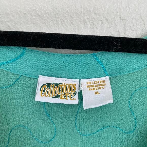 🌀SOLD🌀Vintage embroidered flowy maxi dress - Picture 3 of 4